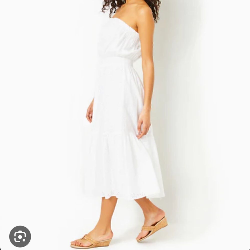Lilly Pulitzer Nikole Strapless Eyelet Dress - Picture 2 of 6